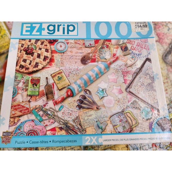 Masterpieces Jigsaw Puzzles Pastry Party 1000 EZ-Grip pieces Complete - Picture 5 of 6